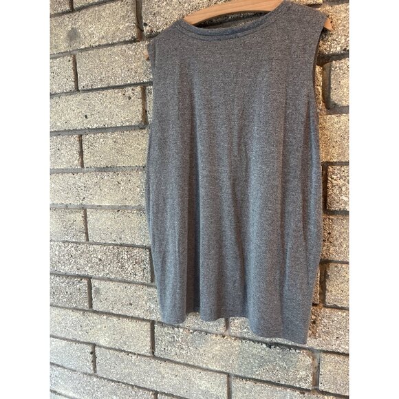Splendid Heather Grey Sleeveless Layered Tank Top L - Picture 5 of 6